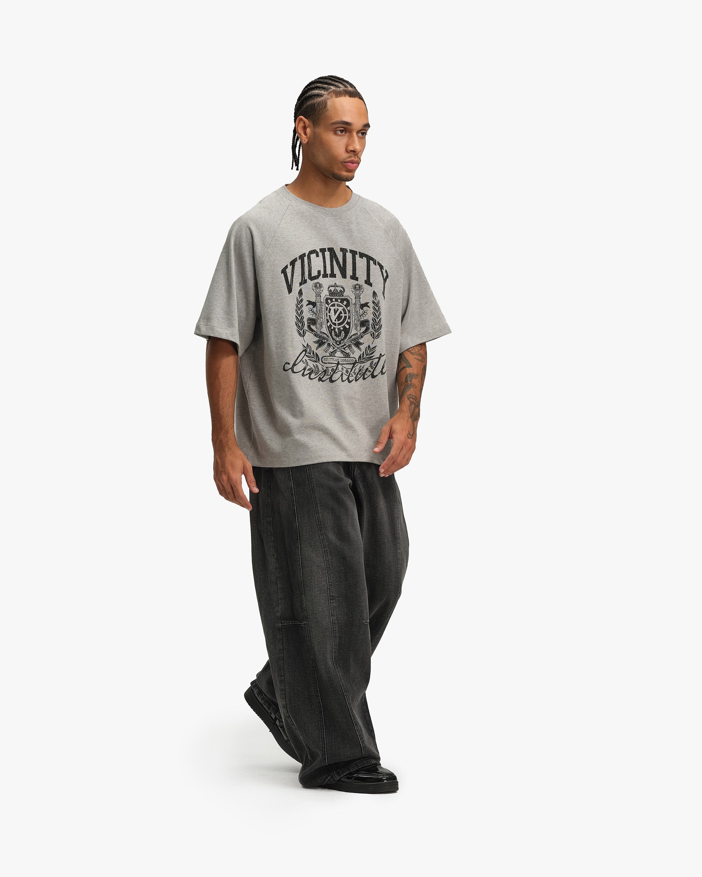 INSTITUTE TEE GREY MELANGE