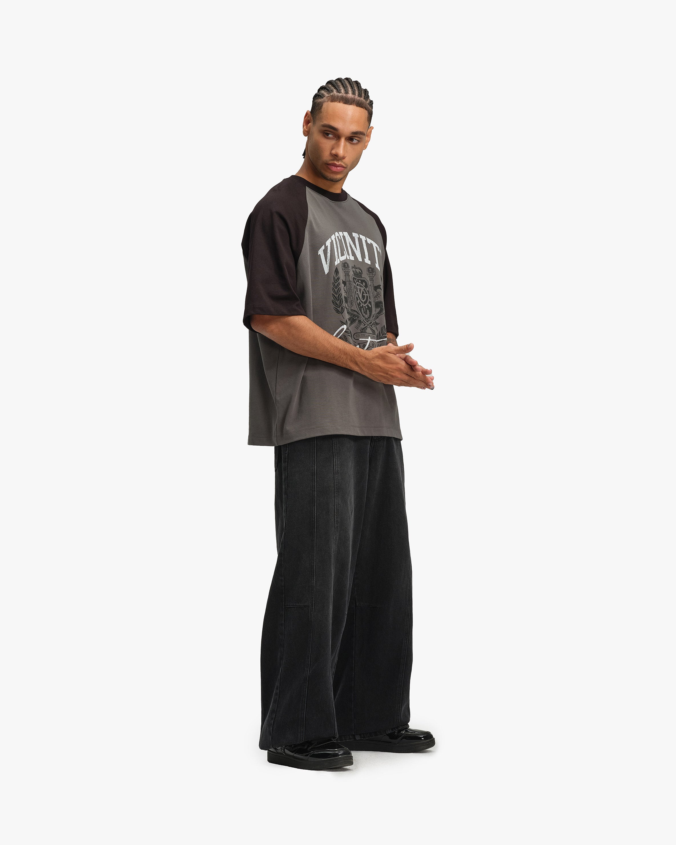 INSTITUTE TEE GREY/BLACK
