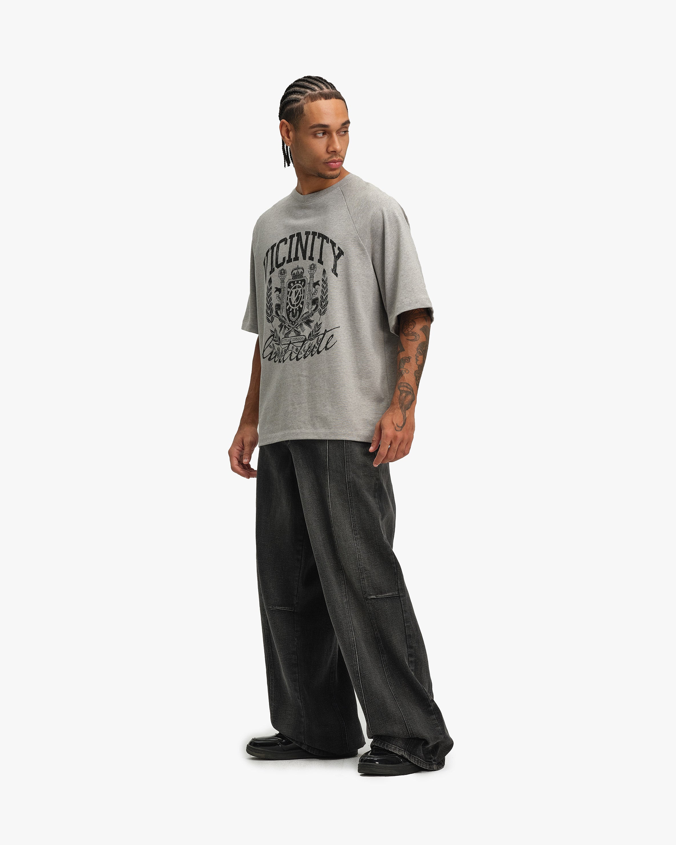 INSTITUTE TEE GREY MELANGE