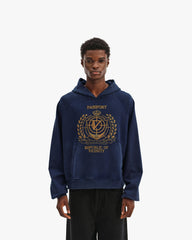 PASSPORT HOODIE WASHED BLUE