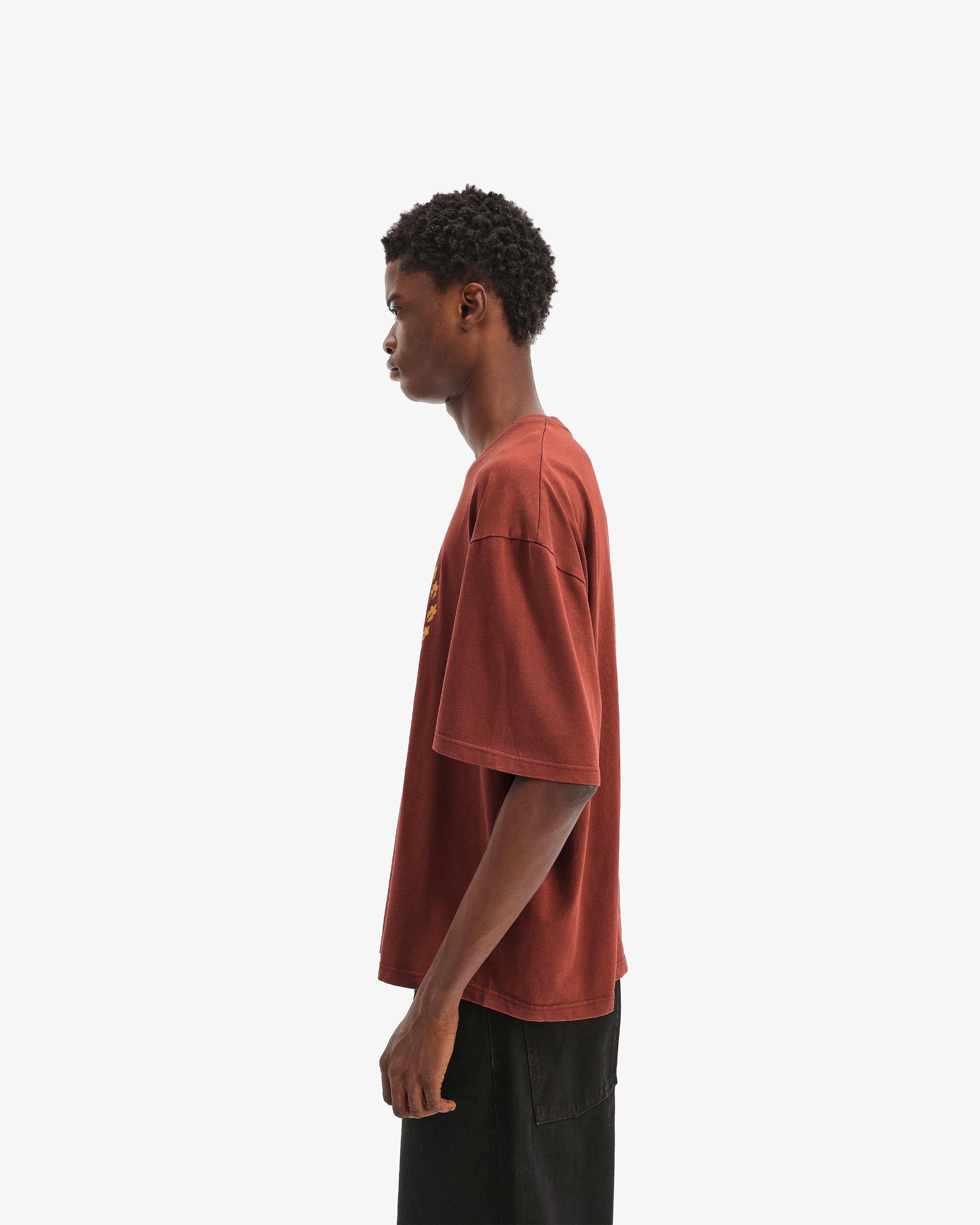PASSPORT TEE WASHED RED