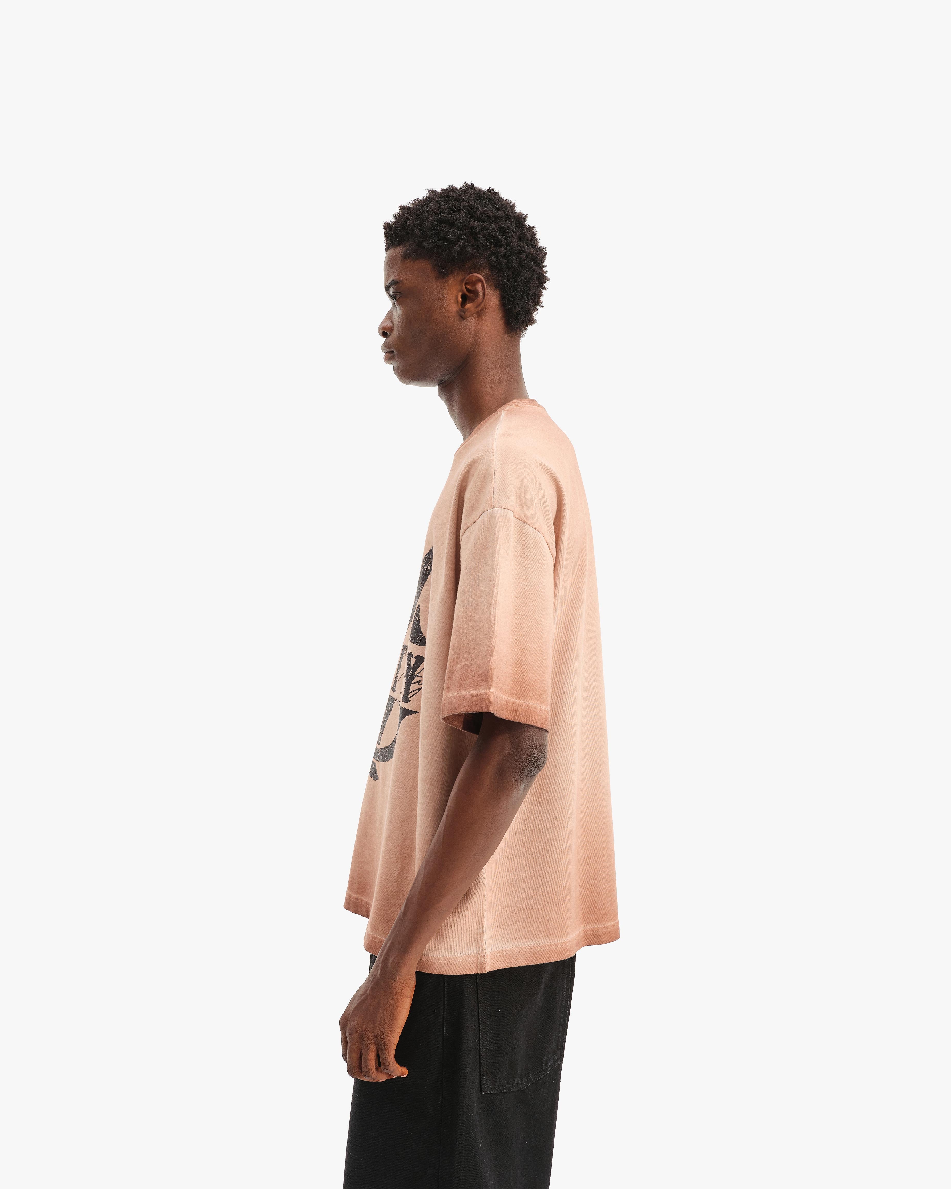INITIALS TEE BROWN