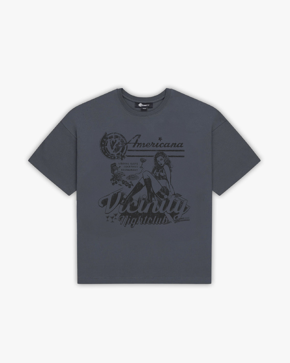NIGHTCLUB TEE DARK GREY