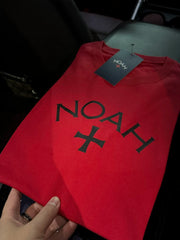 NOAH MARS小众潮牌十字架简约美式休闲情侣潮流老钱风全棉短袖T恤