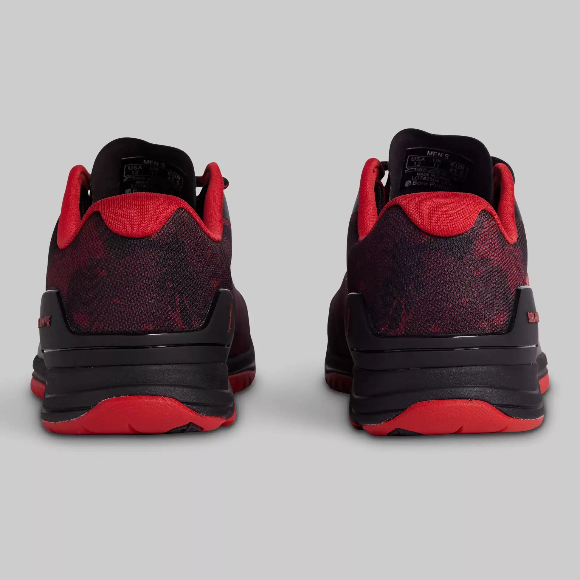 B. P Savage Red Camo Wide Fit Cross Training Shoes