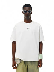 NOAH MARS Cross Embroidered Cotton Tee
