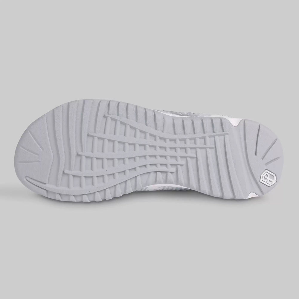 B. P Savage White Grey Camo Training Shoes