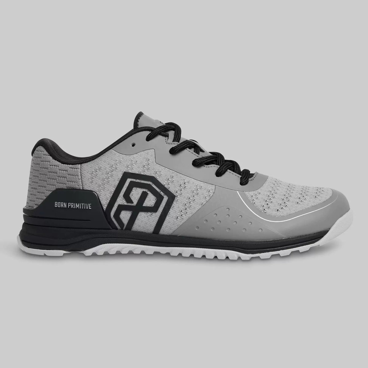 B. P Savage Storm Grey Black Wide Fit Cross Training Shoes