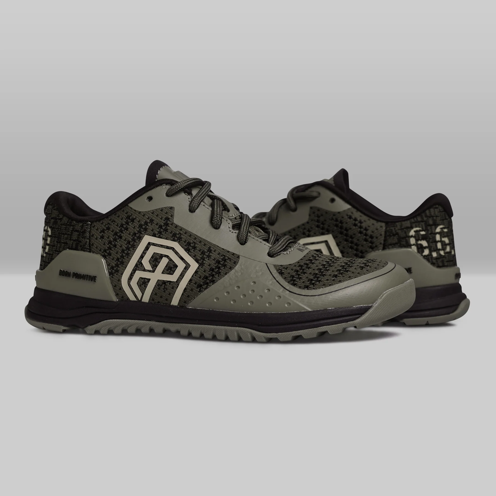 B. P Dark Green Wide Fit Barefoot Training Shoes