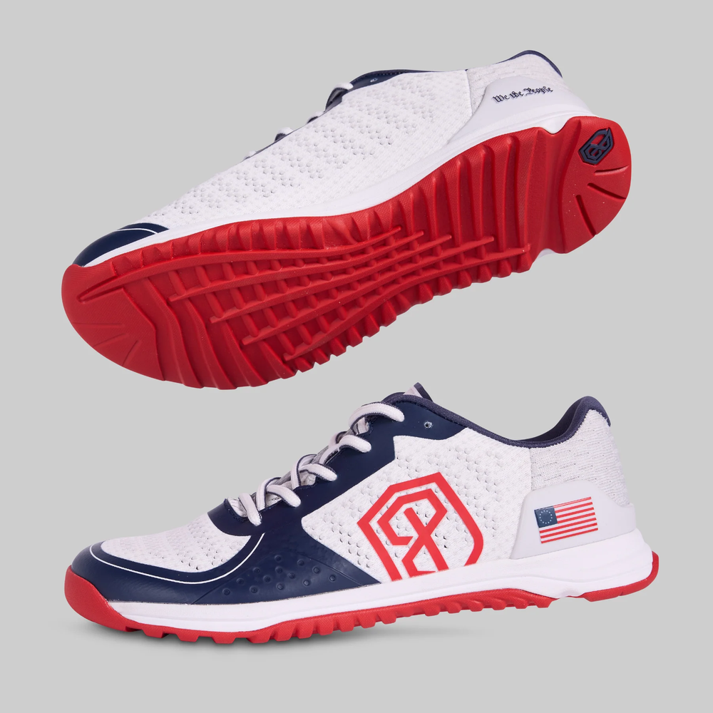 B. P USA Flag Wide Fit Barefoot Training Shoes