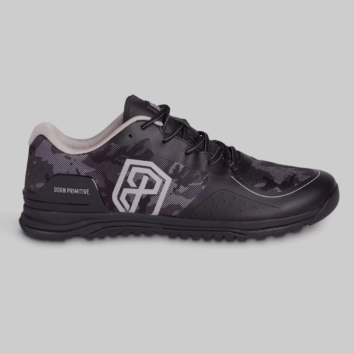 B. P Savage Black Camo Wide Fit Cross Training Shoes