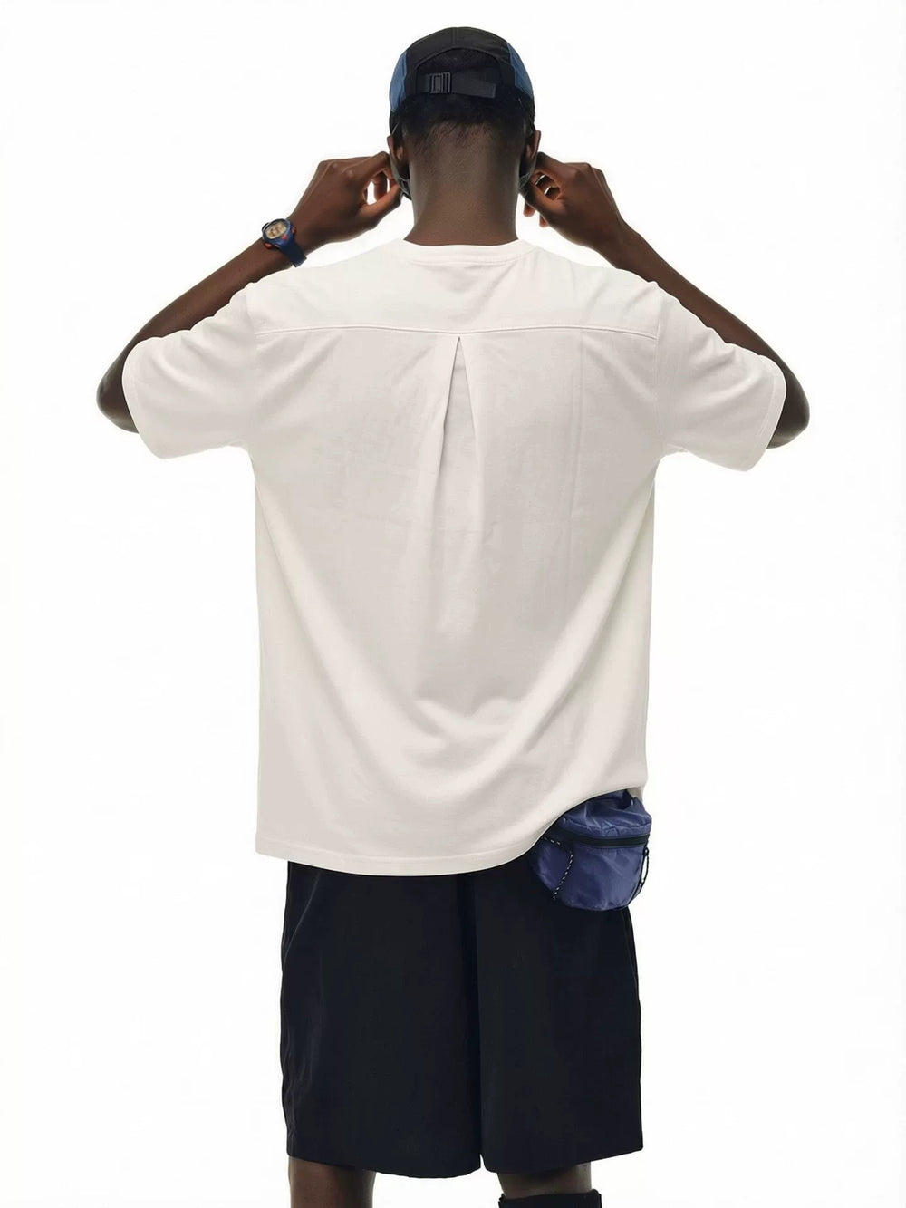 NOAH MARS Fortune Embroidery Pleated Tee