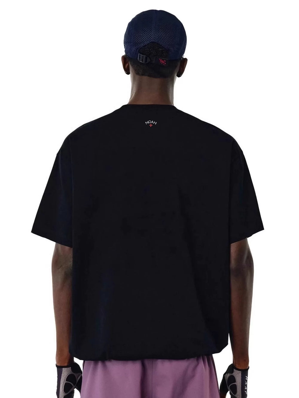 NOAH MARS niche trendy brand with a small cross on the back, American casual, simple, antibacterial, cotton short sleeved T-shirt for men
