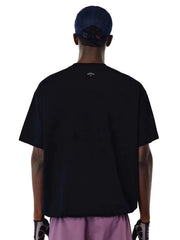 NOAH MARS niche trendy brand with a small cross on the back, American casual, simple, antibacterial, cotton short sleeved T-shirt for men