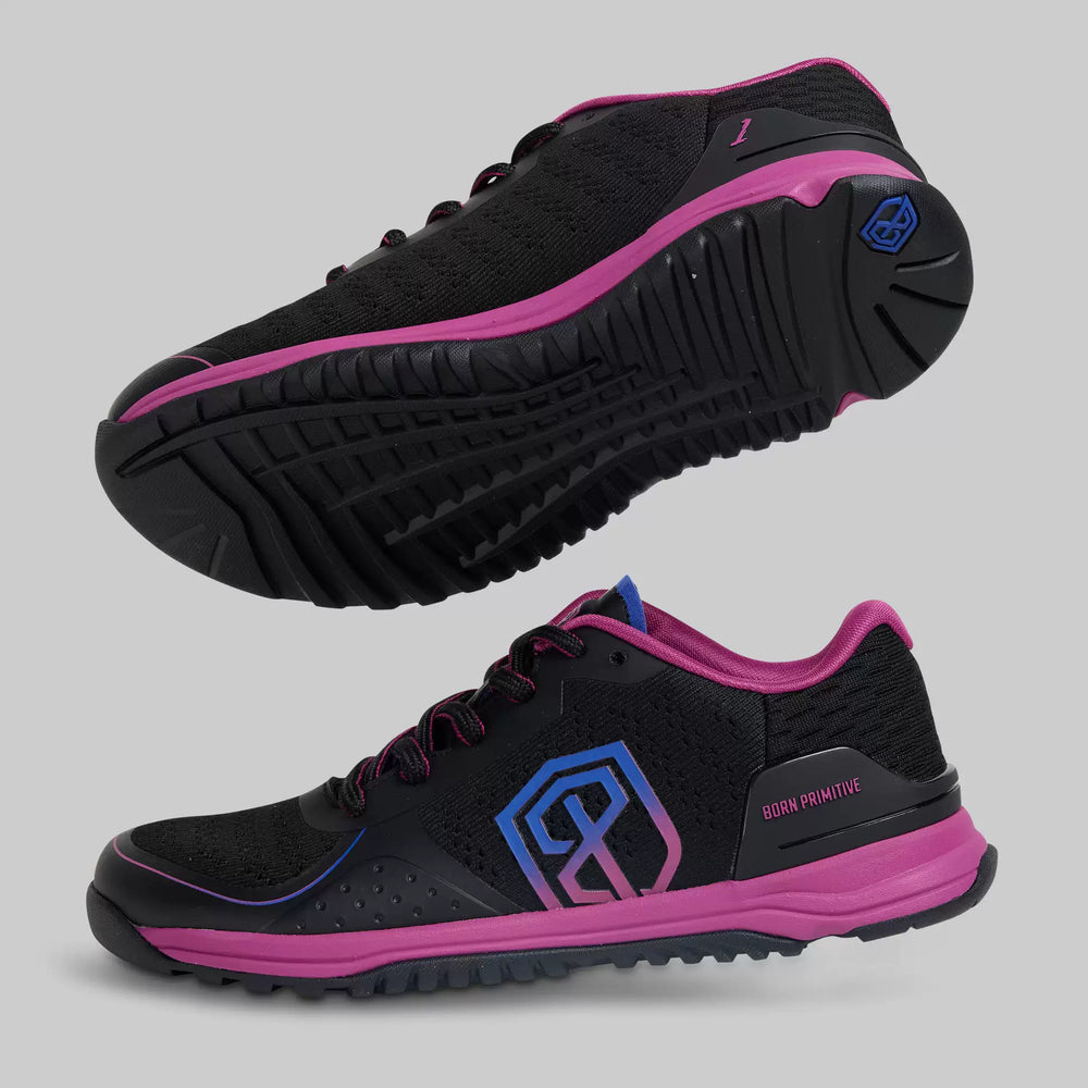 B. P Savage Black Purple Wide Fit Performance Trainer