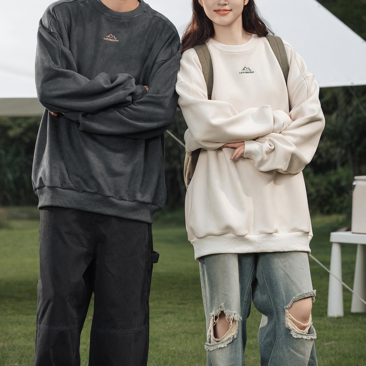 Vintage Mountain Logo Fleece Sweatshirt