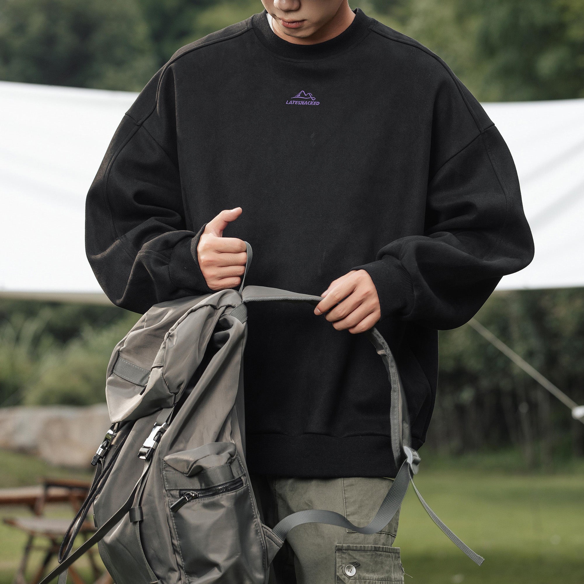 Vintage Mountain Logo Fleece Sweatshirt