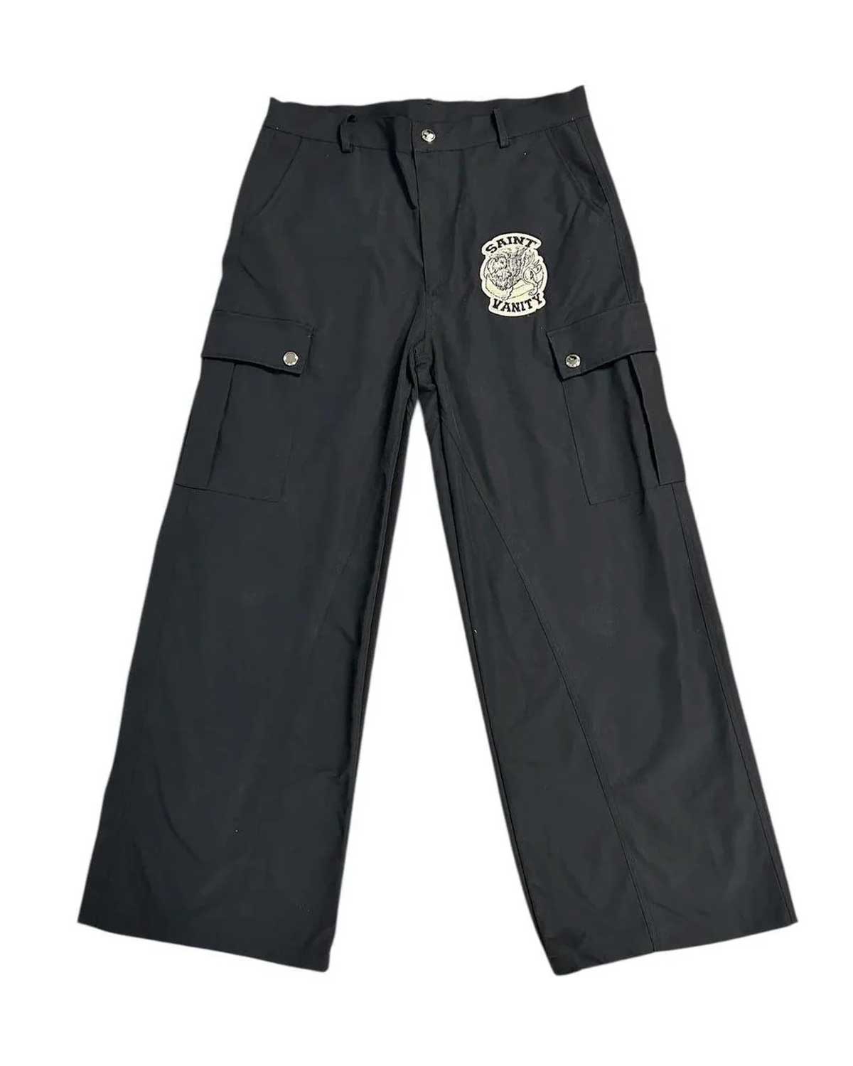 Saint Vanity Nylon Cargo Pants Black
