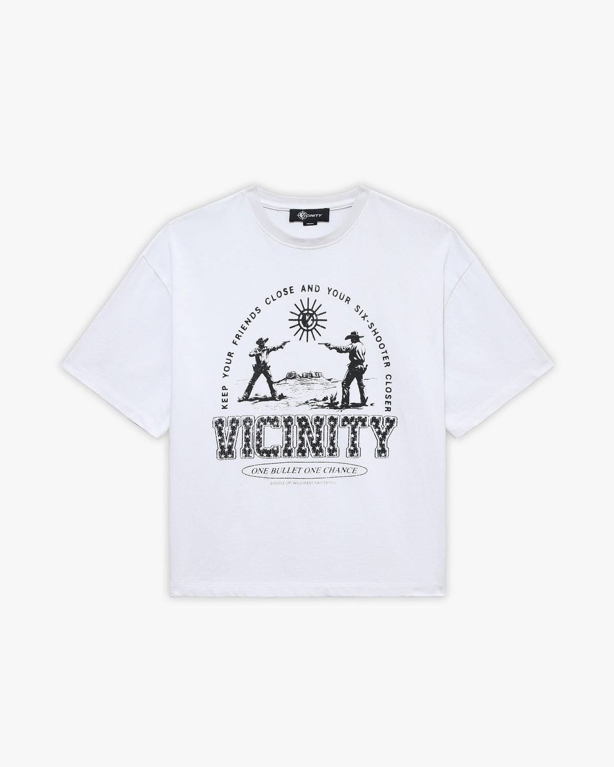 SIX SHOOTER DUEL TEE WHITE