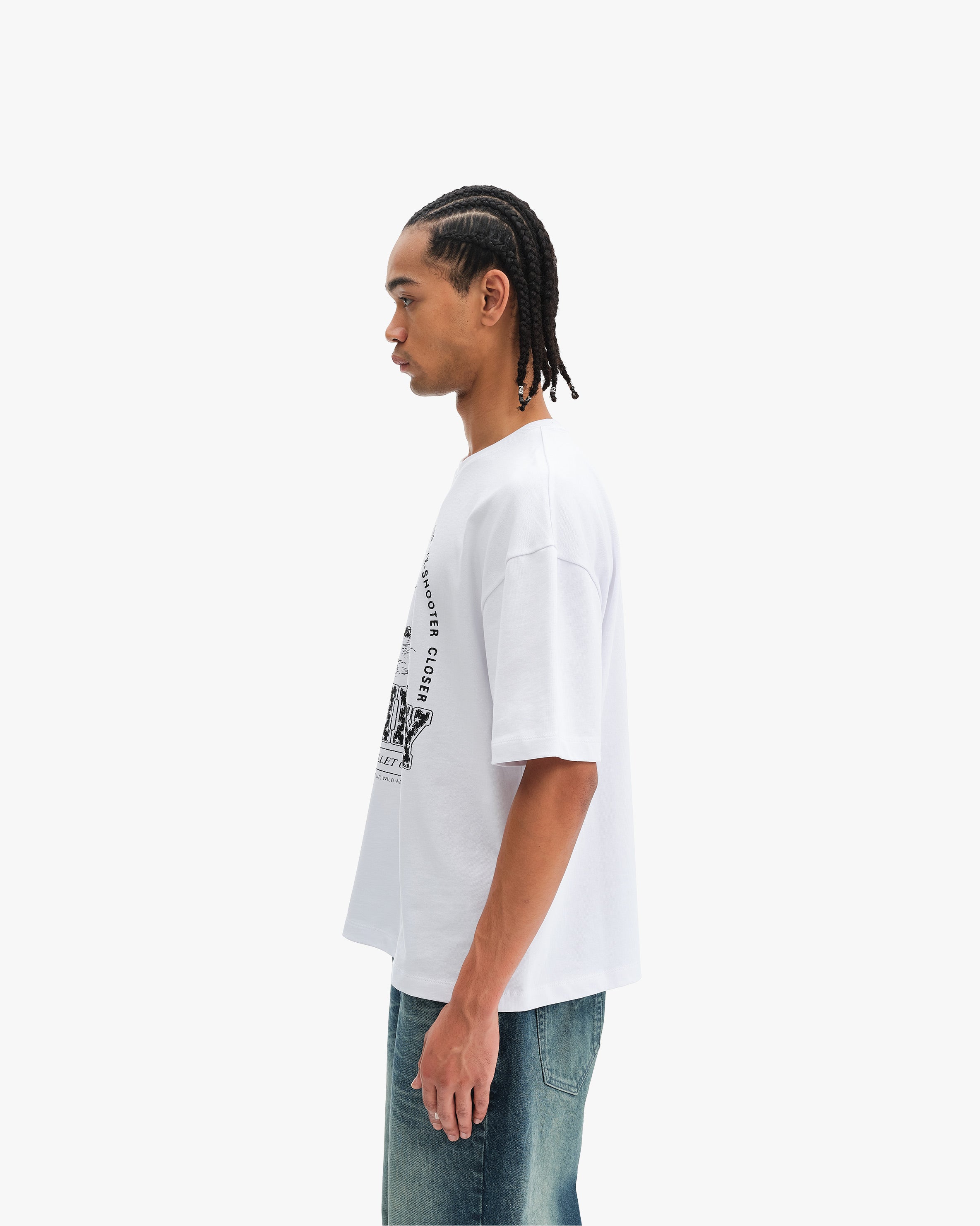 SIX SHOOTER DUEL TEE WHITE