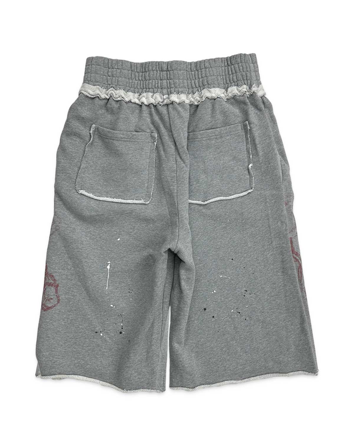 Saint Vanity Badgers Long Shorts Grey