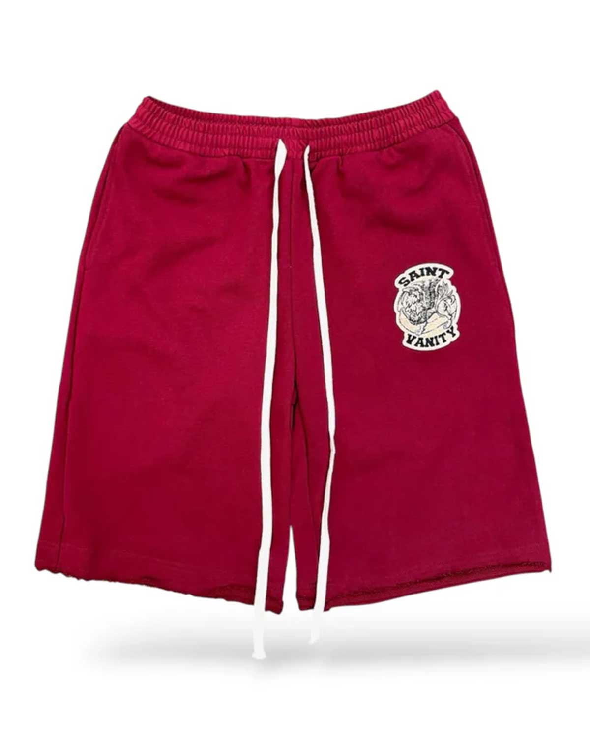 Saint Vanity Crimson Uniform Shorts Red