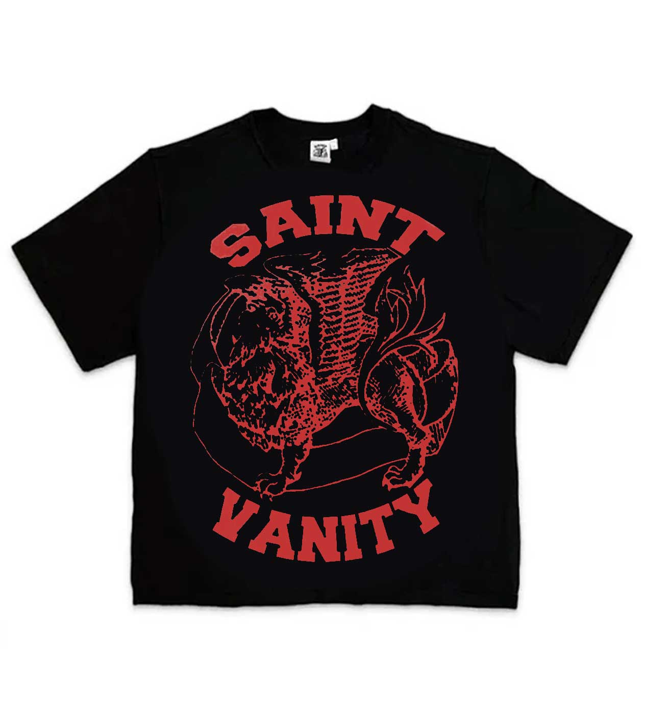 Saint Vanity Griffin Tee Black/Red