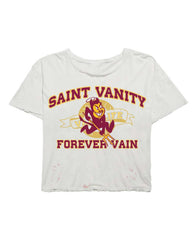Saint Vanity Sun Devil Tee White