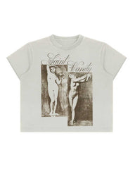 Saint Vanity U-N-I Sex Gemini Tee White