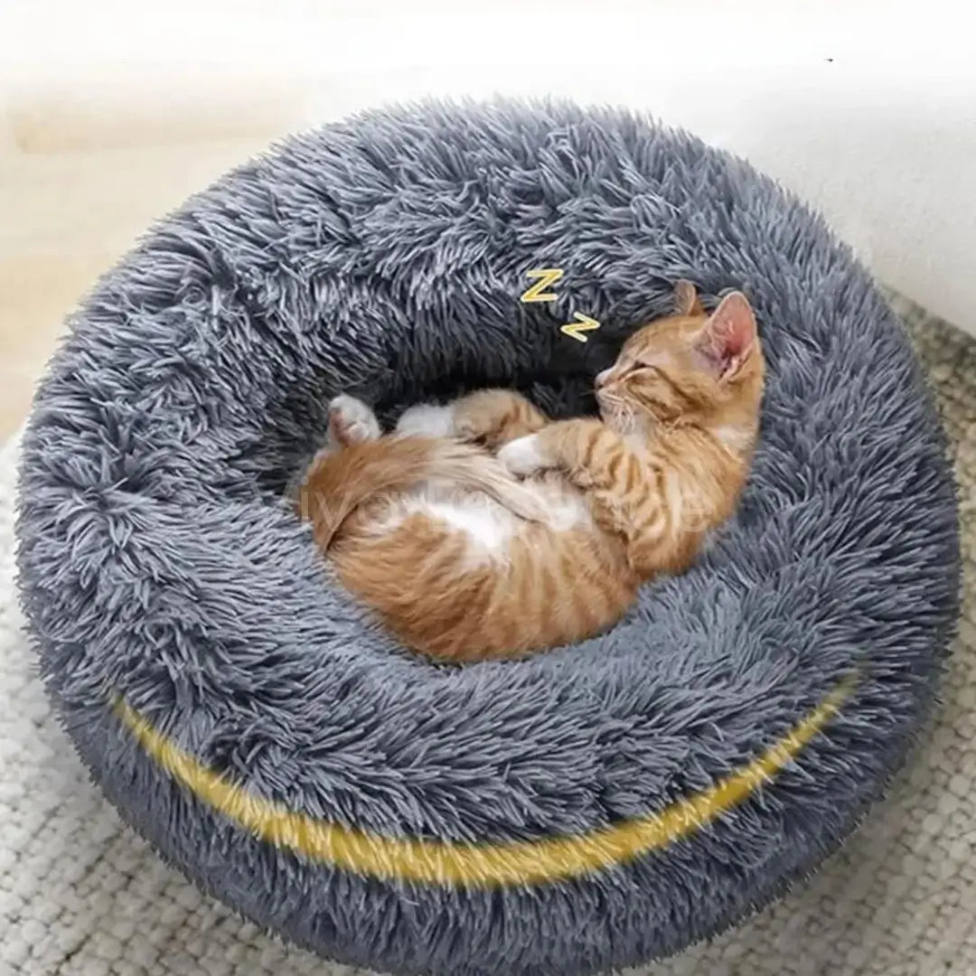 Calming Donut Pet Bed - Plush & Washable