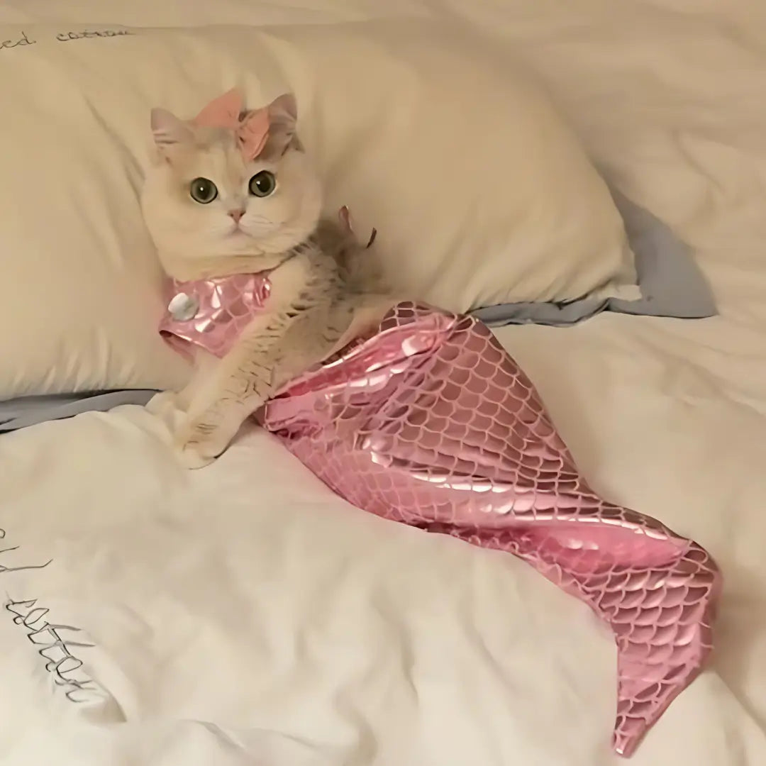 Whimsical Mermaid Pet Costume for Dogs & Cats