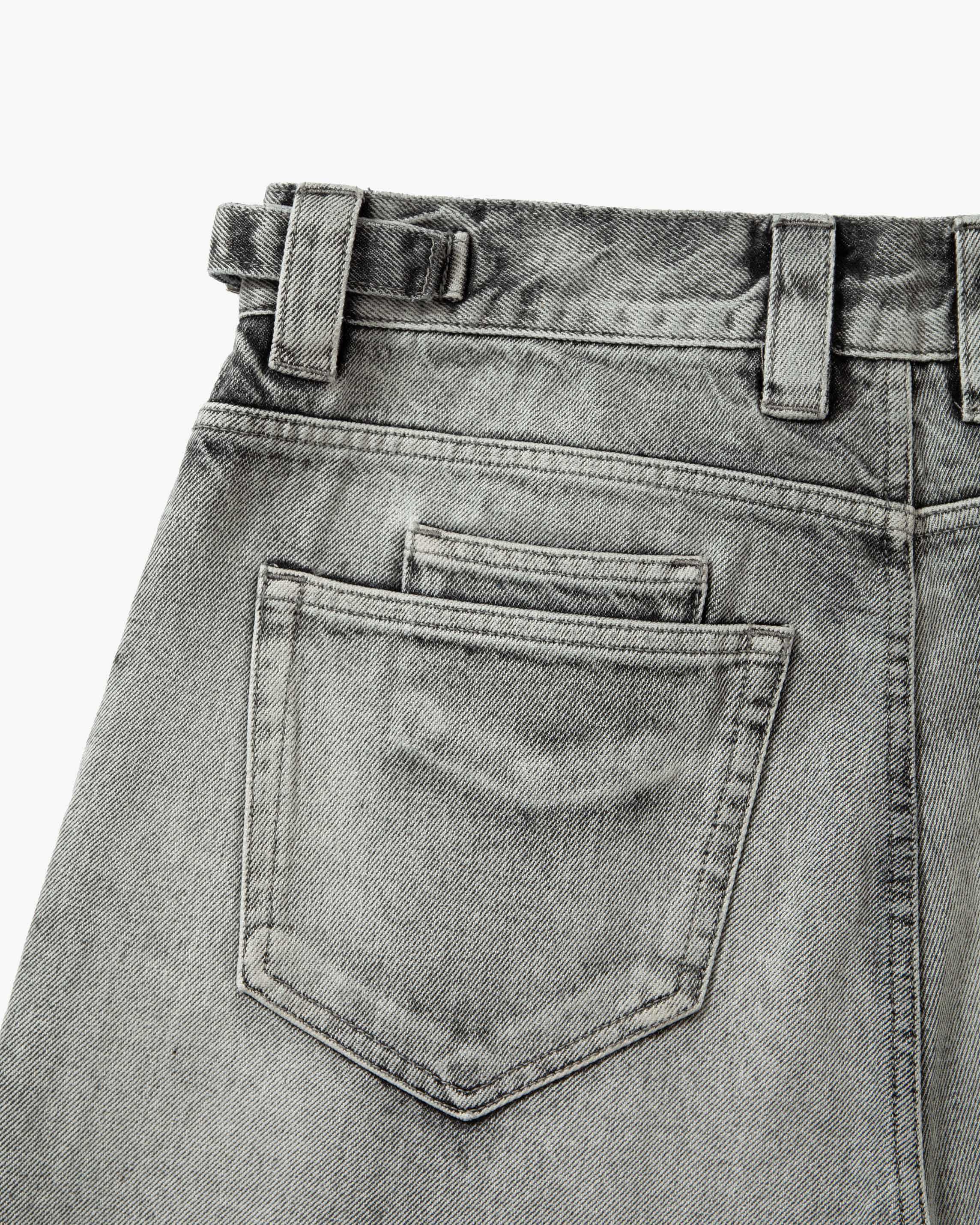 IVORY DENIM JORTS