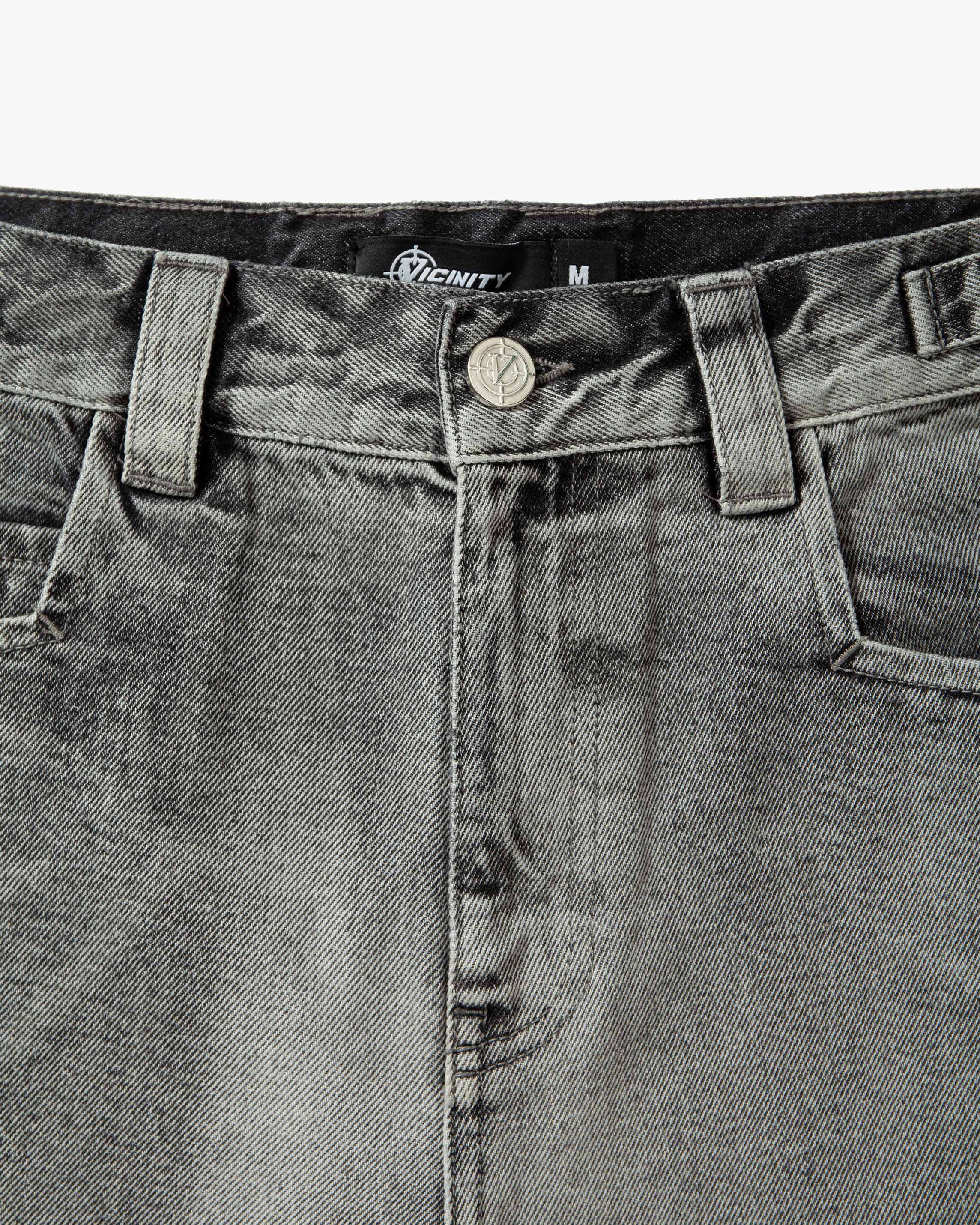 IVORY DENIM JORTS