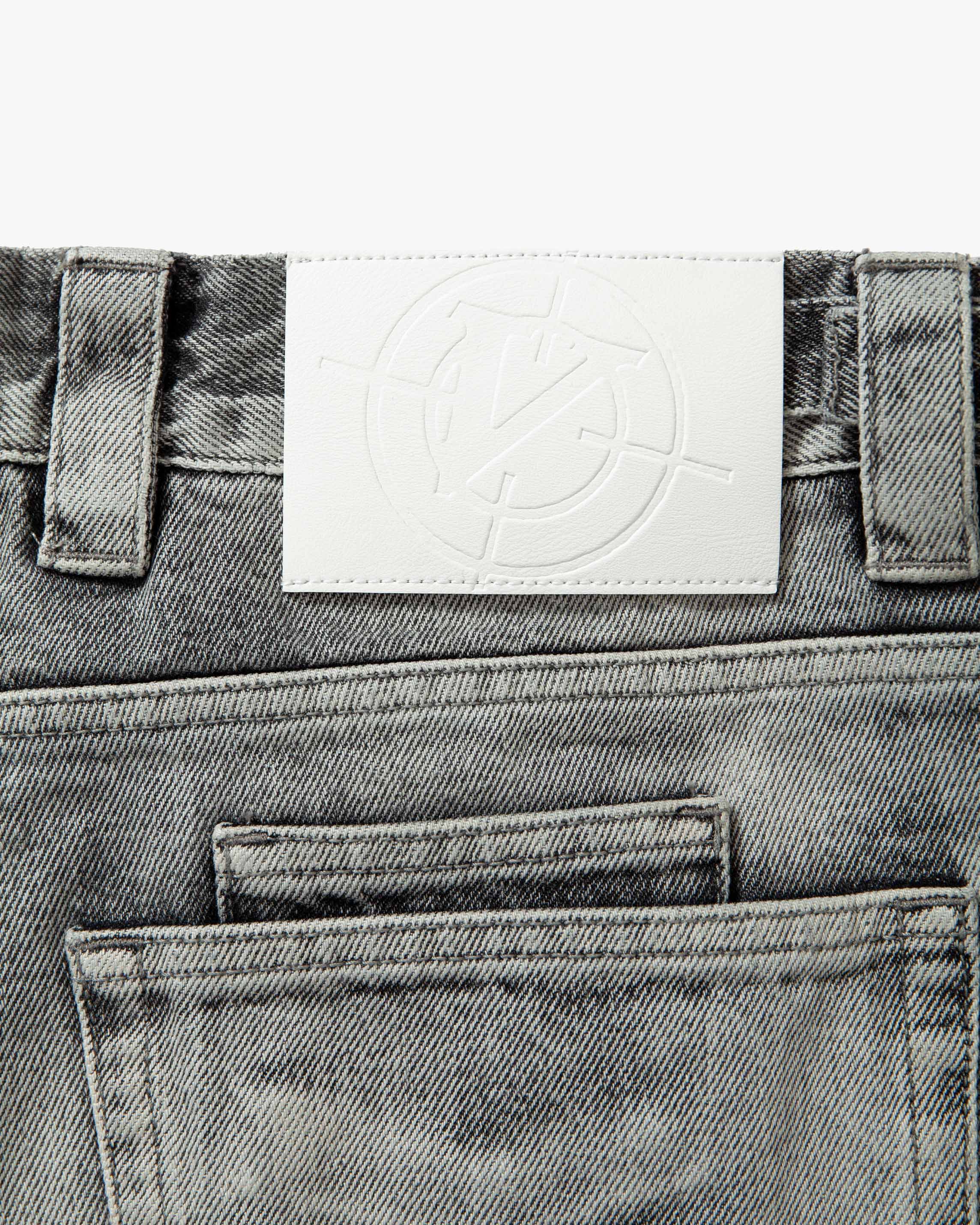 IVORY DENIM JORTS