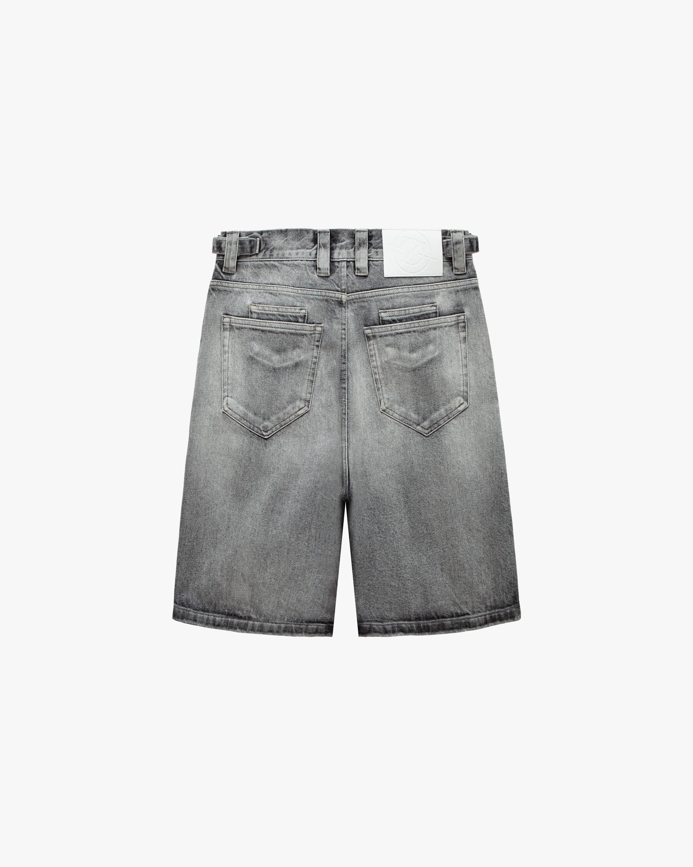IVORY DENIM JORTS