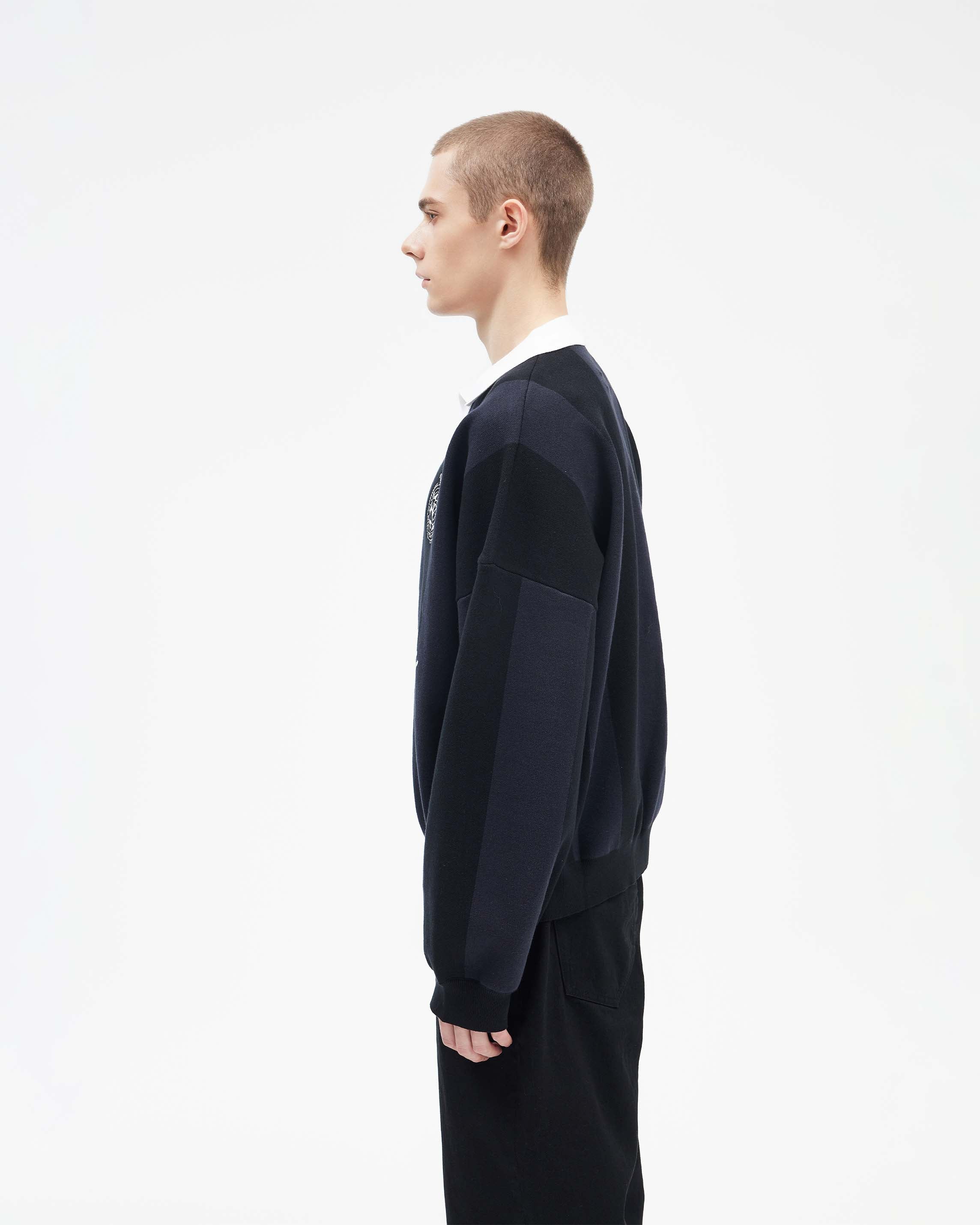 SPORTS TEAM JERSEY KNIT BLACK
