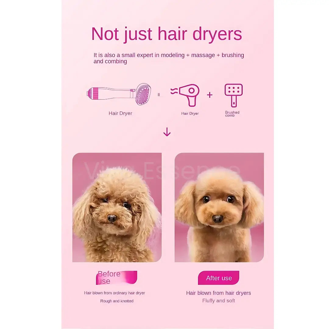 PetPulse 2-in-1 Grooming Dryer & Brush