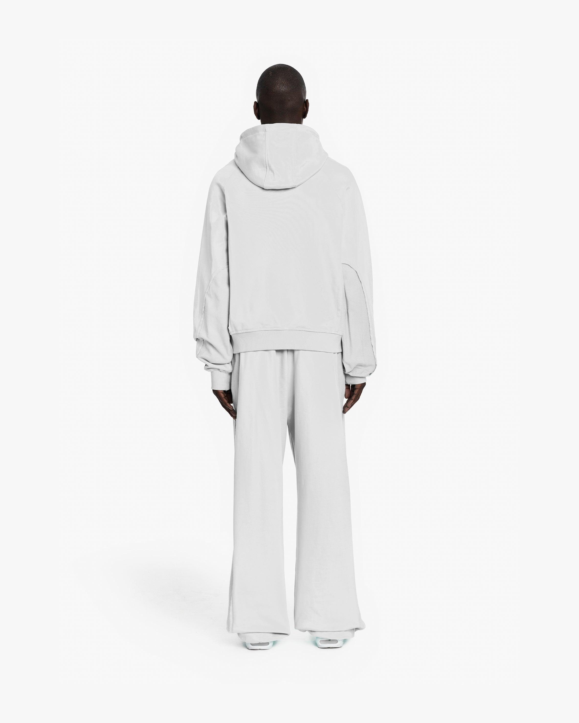 INSIDE OUT ZIP HOODIE LIGHT GREY