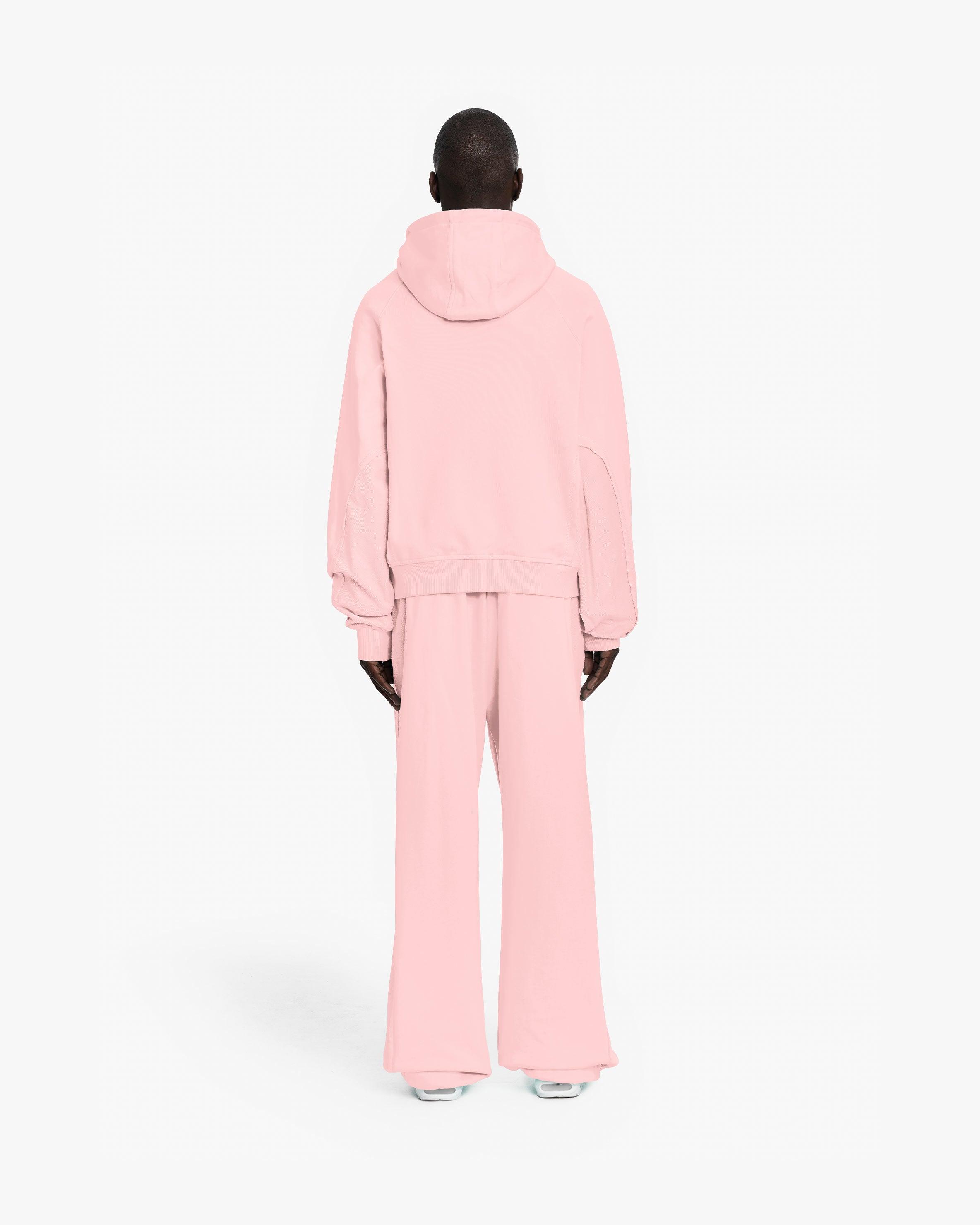 INSIDE OUT ZIP HOODIE PINK