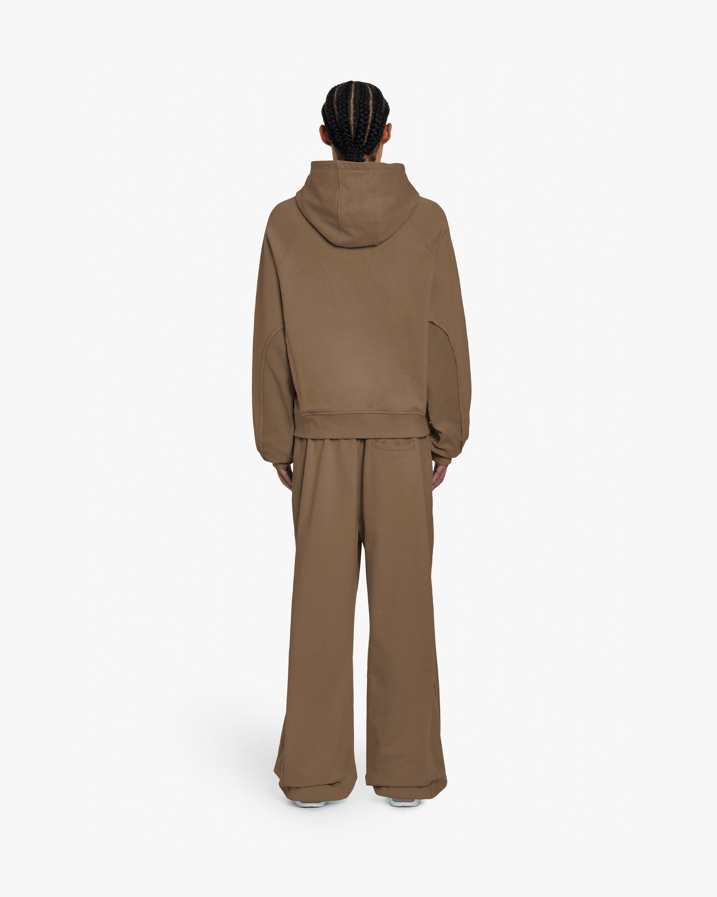 INSIDE OUT HOODIE CHOCOLATE BROWN