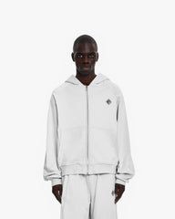INSIDE OUT ZIP HOODIE LIGHT GREY (OLD SIZING)