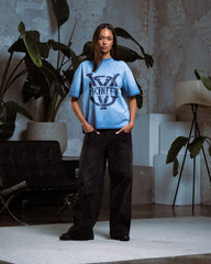INITIALS TEE BLUE