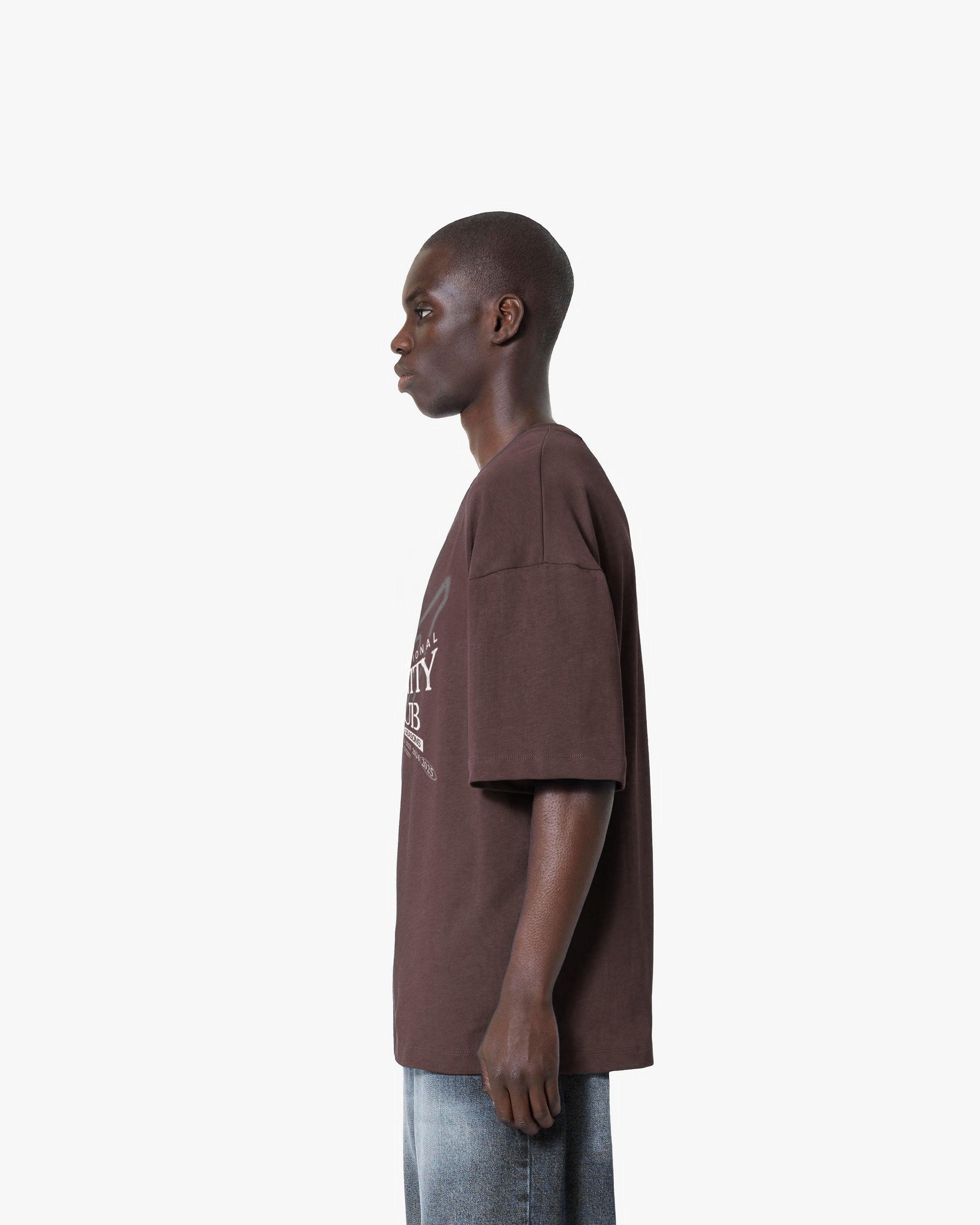 VICINITY CLUB TEE BROWN