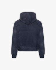 FADED WASH HOODIE NAVY