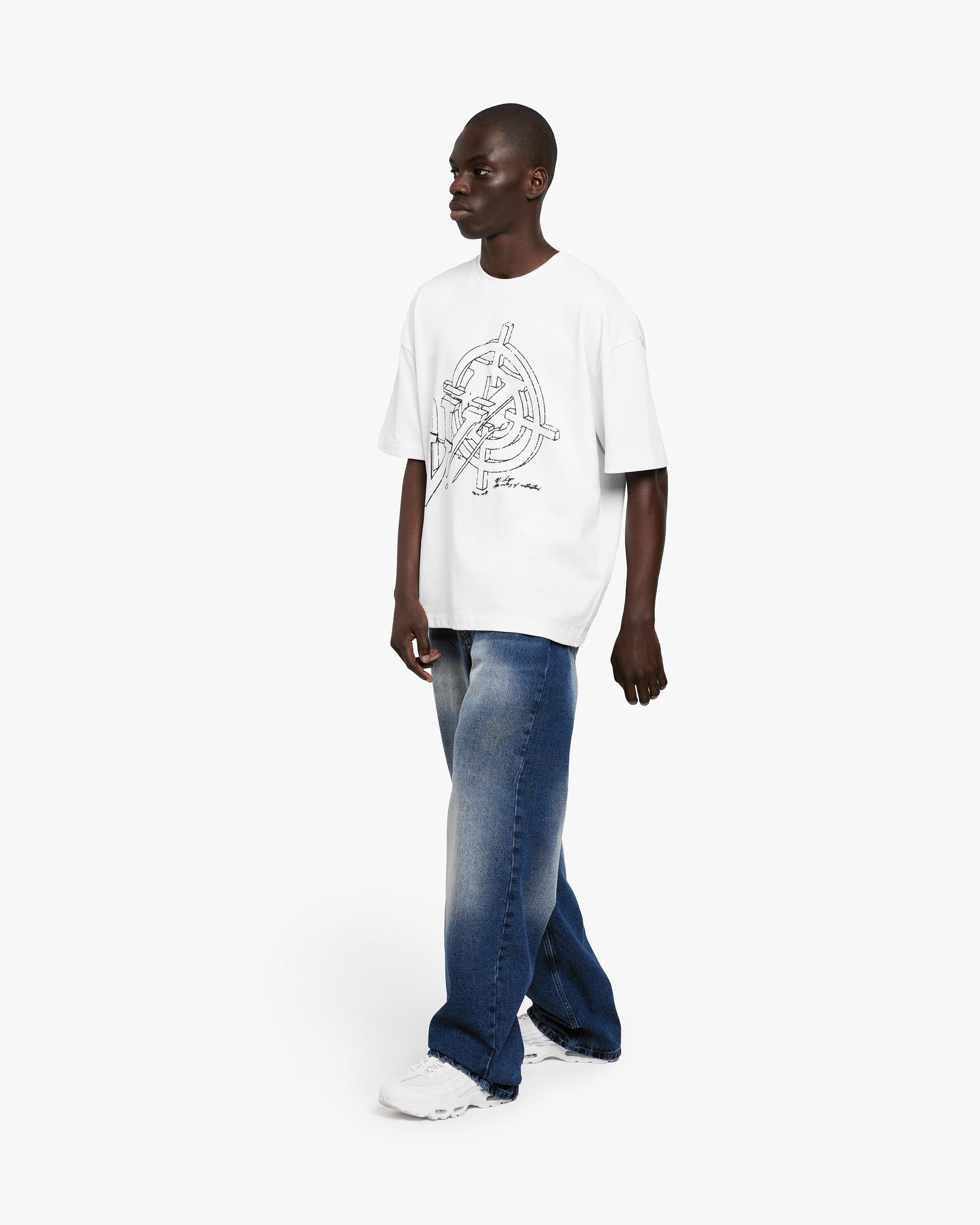 CONSTRUCTION LOGO TEE WHITE