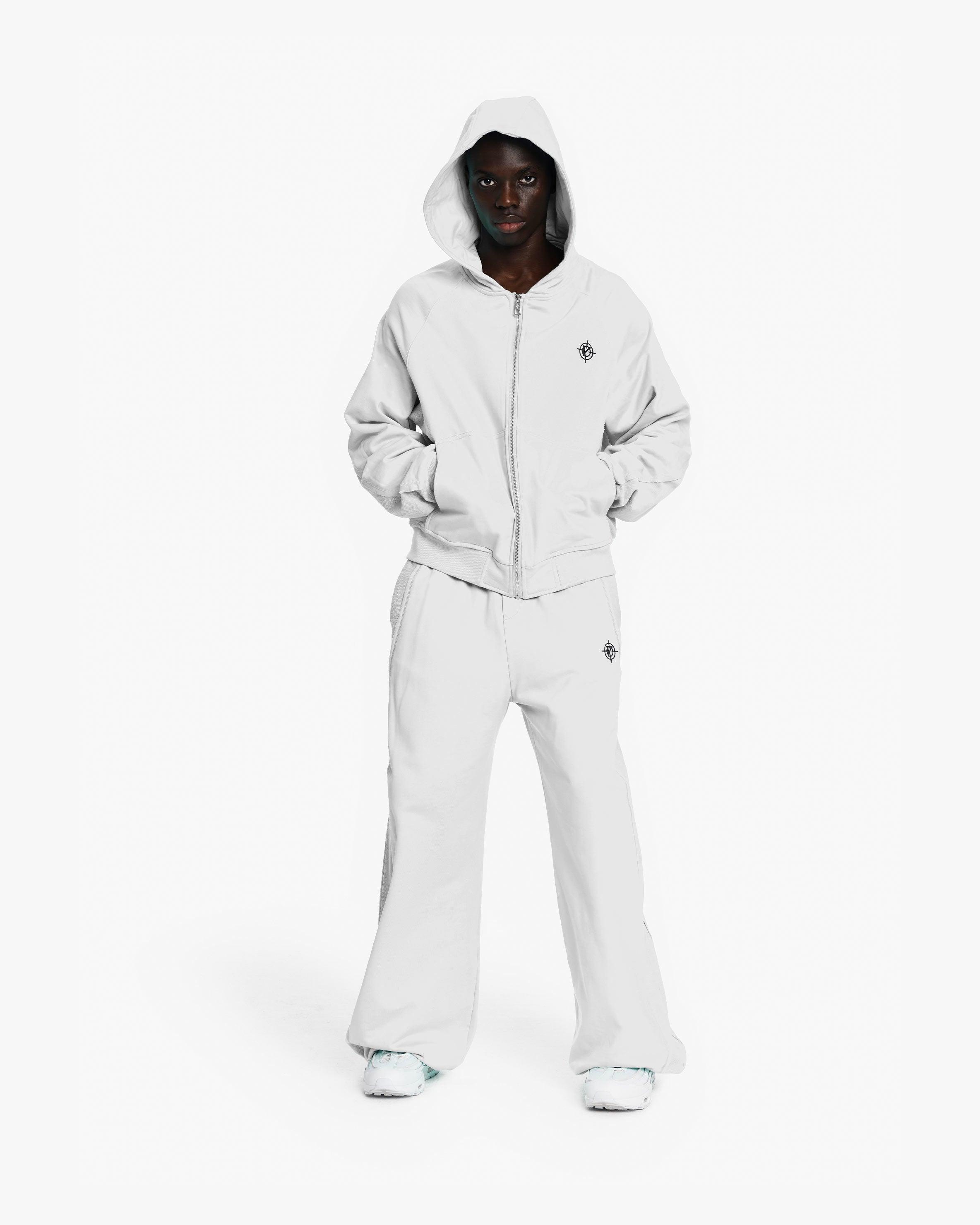 INSIDE OUT ZIP HOODIE LIGHT GREY (OLD SIZING)