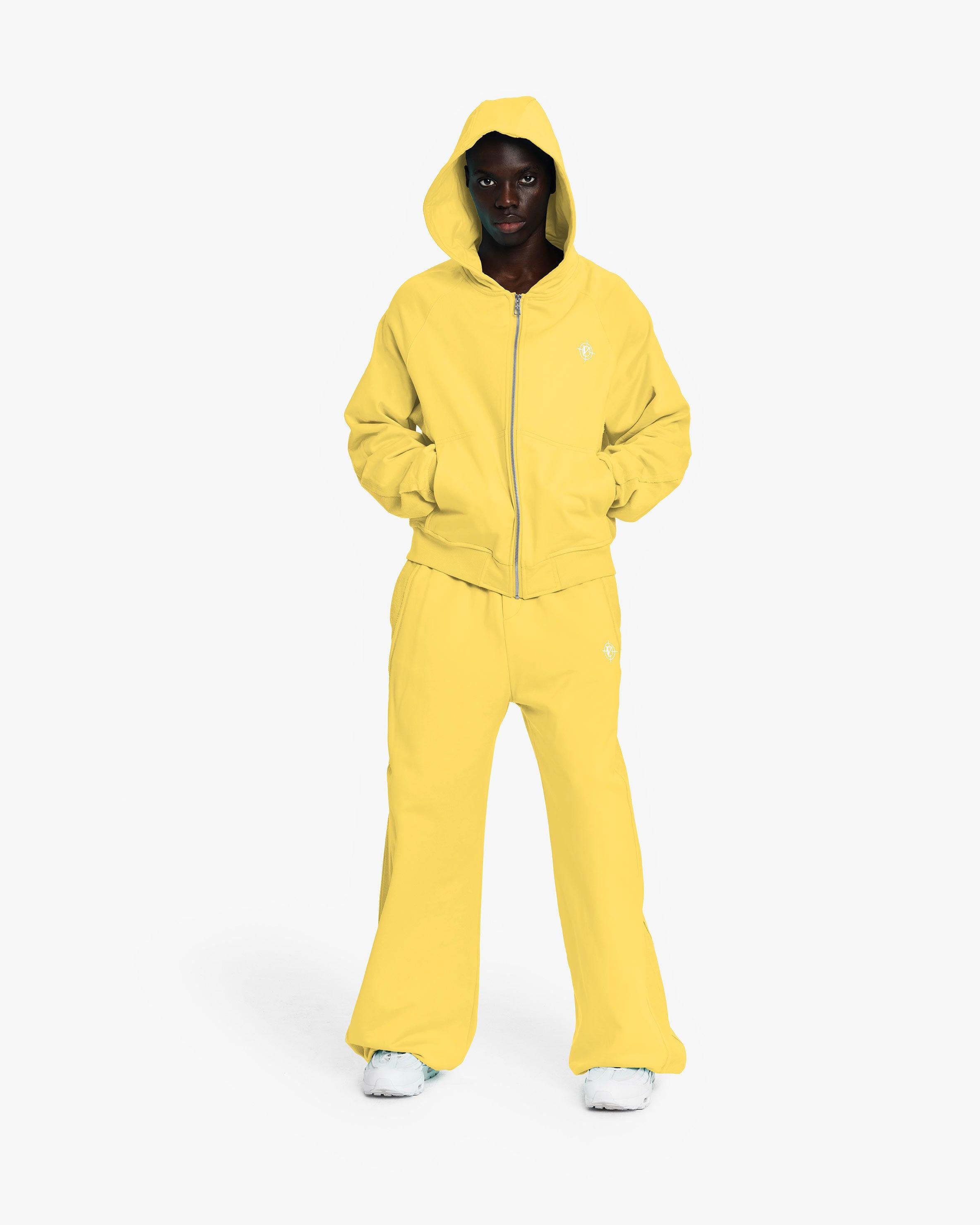 INSIDE OUT ZIP HOODIE SUNFLOWER