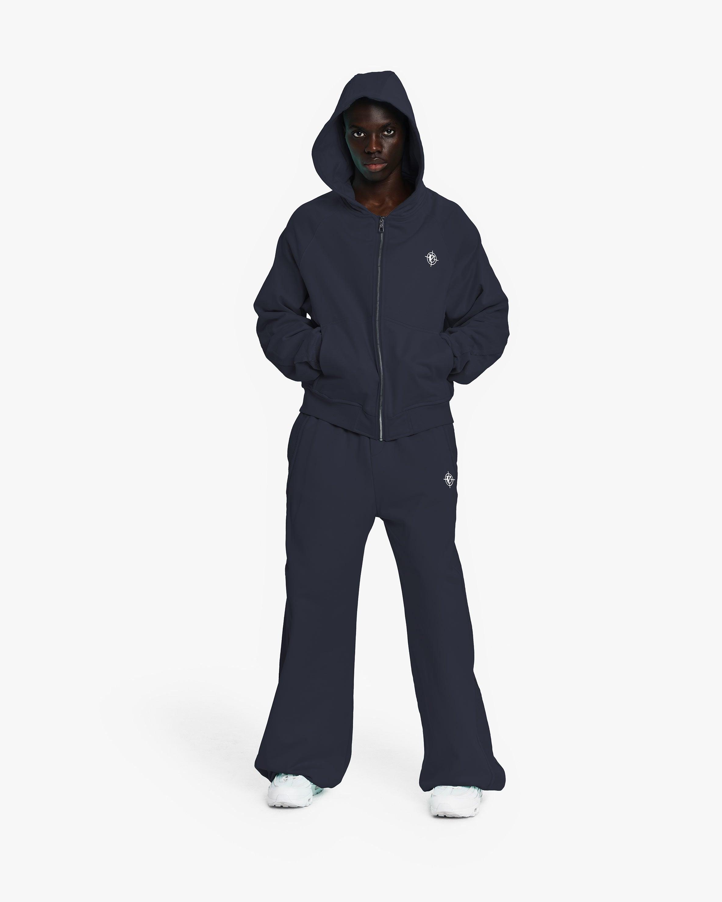 INSIDE OUT ZIP HOODIE NAVY (OLD SIZING)