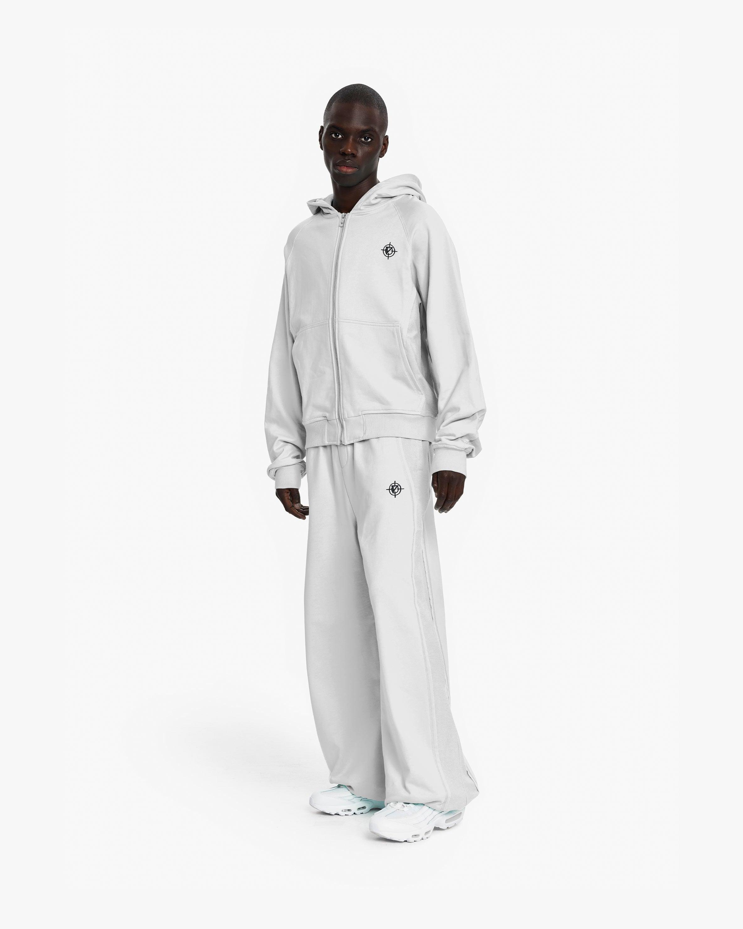 INSIDE OUT ZIP HOODIE LIGHT GREY (OLD SIZING)