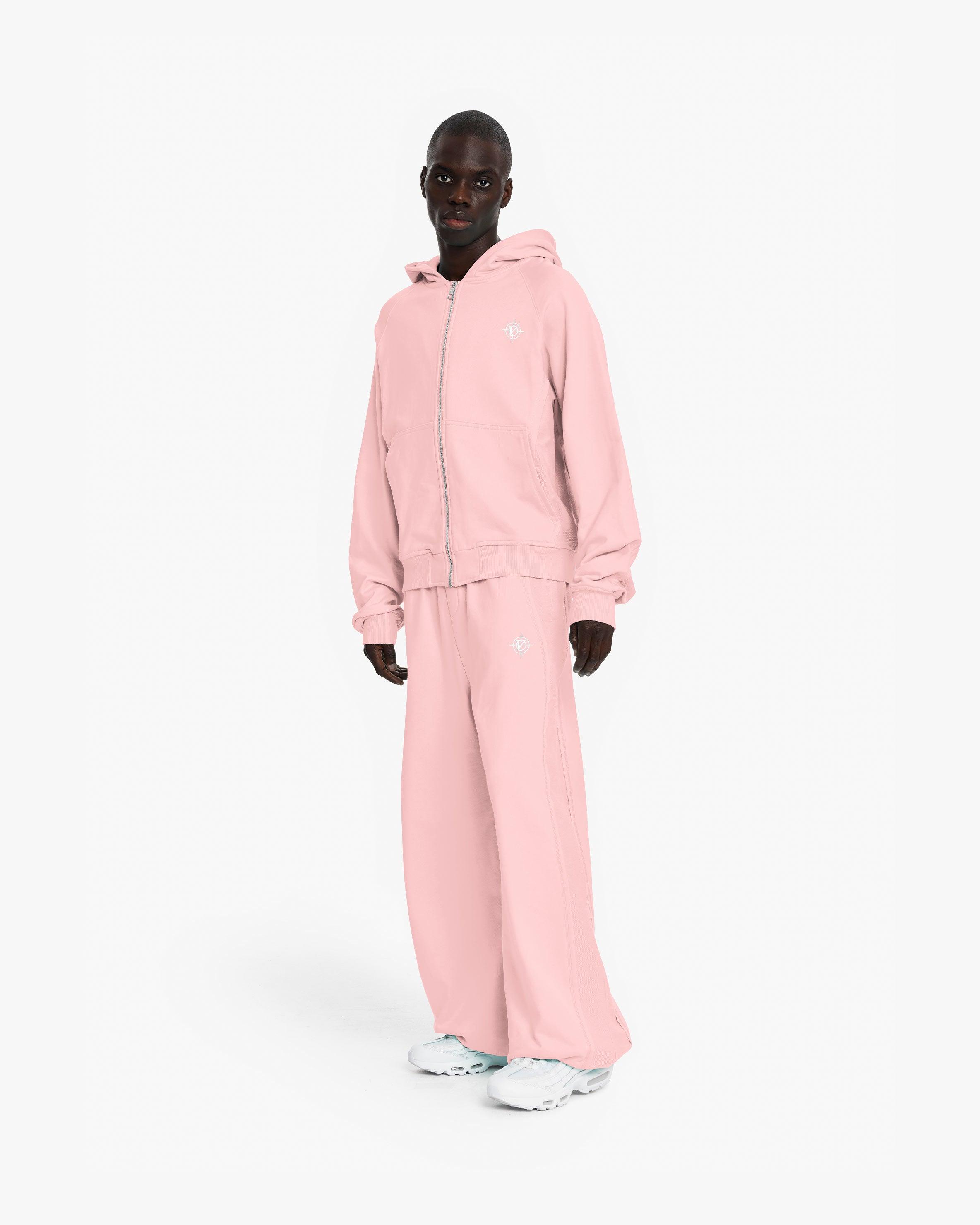 INSIDE OUT ZIP HOODIE PINK (OLD SIZING)
